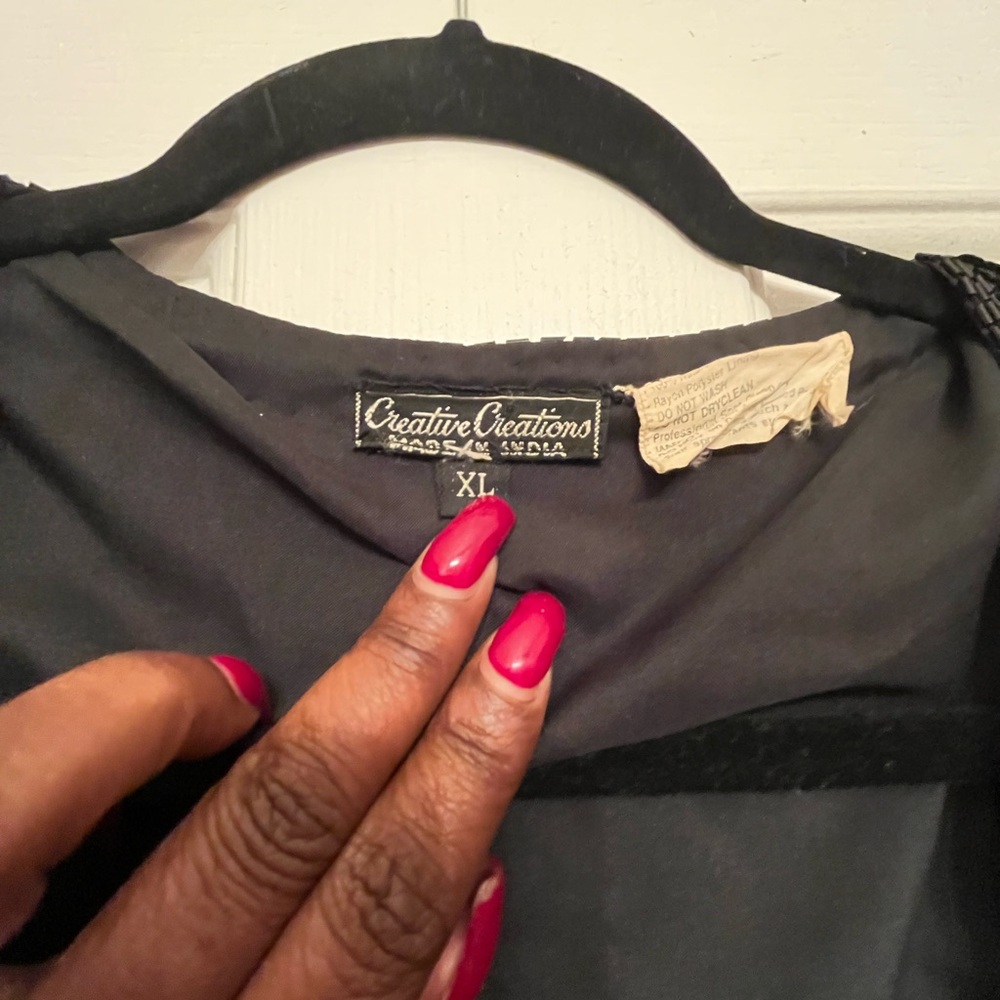 Creative Creations Black Sequined Jacket #Vintage - image 1